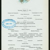 LUNCHEON [held by] HOTEL CHAMPLAIN [at] "CLINTON, NY" (HOTEL;)