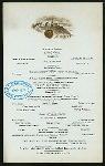 DINNER [held by] HOTEL CHAMPLAIN [at] "CLINTON, NY" (HOTEL;)