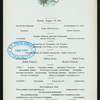 LUNCHEON [held by] HOTEL CHAMPLAIN [at] "CLINTON, NY" (HOTEL;)