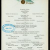 DINNER [held by] HOTEL CHAMPLAIN [at] "CLINTON, NY" (HOTEL;)