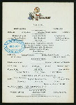 BREAKFAST [held by] HOTEL CHAMPLAIN [at] "CLINTON, NY" (HOTEL;)