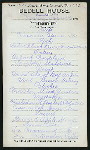 DINNER [held by] COUNCIL R.& S.M. [at] "BEDELL HOUSE, GRAND ISLAND, NY" (HOTEL;)