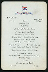 DINNER [held by] ATLANTIC TRANSPORT LINE [at] SS MESABA; (SS;)