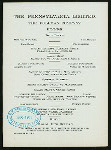 DINNER [held by] PENNSYLVANIA LIMITED [at] THE PULLMAN COMPANY - EN ROUTE (RR;)