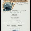 MITTAGESSEN [held by] NORDDEUTSCHER LLOYD BREMEN [at] "SS ""FRIEDRICH DER GROSSE""" (SS;)