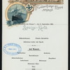 SPEISE-KARTE [held by] NORDDEUTSCHER LLOYD BREMEN [at] "SS ""FRIEDRICH DER GROSSE""" (SS;)