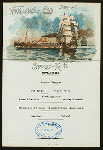 MITTAGESSEN [held by] NORDDEUTSCHER LLOYD BREMEN [at] "SS ""FRIEDRICH DER GROSSE""" (SS;)