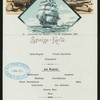 SPEISE-KARTE [held by] NORDDEUTSCHER LLOYD BREMEN [at] "SS ""FRIEDRICH DER GROSSE""" (SS;)