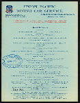 BREAKFAST [held by] UNION PACIFIC [at] DINING CAR SERVICE (RR;)