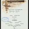 SPEISE-KARTE [held by] NORDDEUTSCHER LLOYD BREMEN [at] "SS ""FRIEDRICH DER GROSSE""" (SS;)