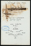SPEISE-KARTE [held by] NORDDEUTSCHER LLOYD BREMEN [at] "SS ""FRIEDRICH DER GROSSE""" (SS;)