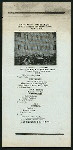 DINNER [held by] MILLS HOTEL RESTAURANT [at] "BLEECKER,THOMPSON & SULLIVAN STREETS, NY" (HOTEL REST;)