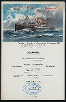 DINNER [held by] NORDDEUTSCHER LLOYD BREMEN [at] "EN ROUTE ""FRIEDRICH DER GROSSE""" (SS)