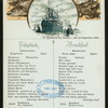 BREAKFAST [held by] NORDDEUTSCHER LLOYD BREMAN [at] "EN ROUTE ""FRIEDRICH DER GROSSE""" (SS)