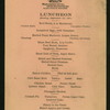 LUNCHEON [held by] MAPLEWOOD HOTEL [at] "WHITE MOUNTAINS, NH" (HOTEL)