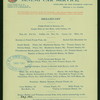 BREAKFAST [held by] UNION PACIFIC DINING CAR SERVICE [at] EN ROUTE (RR)
