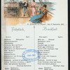 BREAKFAST [held by] NORDDEUTSCHER LLOYD BREMEN [at] SS FRIEDRICH DER GROSSE (SS;)