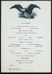 LUNCHEON [ON FUNERAL TRAIN OF PRESIDENT McKINLEY?] [held by] PULLMAN DINING CAR SERVICE [at] [EN ROUTE TO CANTON?] (RR;)