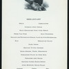 BREAKFAST [ON FUNERAL TRAIN OF PRESIDENT McKINLEY?] [held by] PULLMAN DINING CAR SERVICE [at] [EN ROUTE TO CANTON?] (RR;)