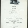 DINNER [ON FUNERAL TRAIN OF PRESIDENT McKINLEY?] [held by] PULLMAN DINING CAR SERVICE [at] [EN ROUTE TO CANTON?] (RR;)