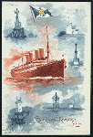 DINNER [held by] HAMBURG AMERIKA LINIE [at] SS DEUTSCHLAND (SS;)