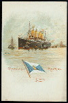 DINNER [held by] HAMBURG AMERIKA LINIE [at] SS DEUTSCHLAND (SS;)