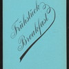 BREAKFAST [held by] HAMBURG AMERIKA LINIE [at] SS DEUTSCHLAND (SS;)