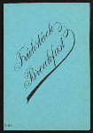 BREAKFAST [held by] HAMBURG AMERIKA LINIE [at] SS DEUTSCHLAND (SS;)