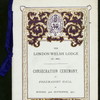 CONSECRATION CEREMONY [held by] LONDON WELSH LODGE [at] "FREEMASONS' HALL, LONDON, ENGLAND" (OTHER (HALL);)