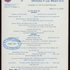 LUNCHEON [held by] OREGON SHORT LINE DINING CAR SERVICE [at] EN ROUTE (RR;)