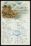 FRUHSTUCK-BREAKFAST [held by] NORDDEUTSCHER LLOYD BREMEN [at] "DAMPFER ""KRONPRINZ WILHLEM""" (SS;)