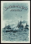 DINNER [held by] NORDDEUTSCHER LLOYD BREMEN [at] "DAMPFER ""KRONPRINZ WILHLEM""" (SS;)