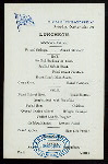 LUNCH [held by] NORDDEUTSCHER LLOYD BREMEN [at] "DAMPFER ""KRONPRINZ WILHLEM""" (SS;)