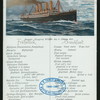 FRUHSTUCK-BREAKFAST [held by] NORDDEUTSCHER LLOYD BREMEN [at] "DAMPFER ""KRONPRINZ WILHLEM""" (SS;)