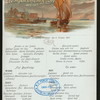 LUNCH [held by] NORDDEUTSCHER LLOYD BREMEN [at] "DAMPFER ""KRONPRINZ WILHLEM""" (SS;)