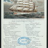 FRUHSTUCK-BREAKFAST [held by] NORDDEUTSCHER LLOYD BREMEN [at] "DAMPFER ""KRONPRINZ WILHLEM""" (SS;)