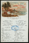 LUNCH [held by] NORDDEUTSCHER LLOYD BREMEN [at] "DAMPFER ""KRONPRINZ WILHLEM""" (SS;)