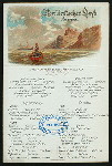 LUNCH [held by] NORDDEUTSCHER LLOYD BREMEN [at] "DAMPFER ""KRONPRINZ WILHLEM""" (SS;)