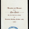RECEPTION & BANQUET GIVEN TO GOV. ODELL [held by] BUFFALO CLUB [at] PAN- AMERICAN EXPOSITON (OTHER (EXPOSTION);)