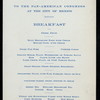 BREAKFAST [held by] STATE DEPARTMENT SPECIAL TO THE PAN-AMERICAN CONGRESS AT THE CITY OF MEXICO [at] PULLMAN DINING CAR SERVICE EN ROUTE (RR;)