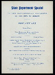 BREAKFAST [held by] STATE DEPARTMENT SPECIAL TO THE PAN-AMERICAN CONGRESS AT THE CITY OF MEXICO [at] PULLMAN DINING CAR SERVICE EN ROUTE (RR;)