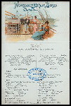 LUNCH [held by] NORDDEUTSCHER LLOYD BREMEN [at] EN ROUTE ABOARD DAMPFER KRONPRINZ WILHELM (SS;)