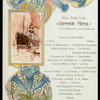 DINNER [held by] RED STAR LINE [at] EN ROUTE ABOARD S.S. ZEELAND (SS;)