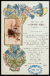 DINNER [held by] RED STAR LINE [at] EN ROUTE ABOARD S.S. ZEELAND (SS;)