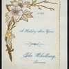 NEW YEARS DAY DINNER [held by] THE CHILBERG [at] "TACOMA, [WA?}" ([REST?];)