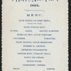 NEW YEAR DINNER [held by] HOTEL ST. GEORGE [at] "NYACK, NY" (HOTEL;)