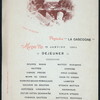 LUNCH [held by] CIE.GLE. TRANSATLANTIQUE [at] PAQUEBOAT LA GASCOGNE (SS;)