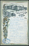 DINNER [held by] HOTEL D'ITALIE & BAUER [at] "VENISE, RESTAURANT BAUER-GRUNEWALD" (HOTEL;)