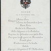 DINNER TO THE CROWNED HEADS,WHO CAME TO THE CZAR'S FATHER FUNERAL; [held by] CZAR NIKOLAS [at] ?