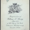 BANQUET IN HONOR OF WILLIAM L.STRONG,MAYOR-ELECT OF NY CITY [held by] MERCHANTS IN DRY GOODS TRADE [at] DWLMONICO'S NY (HOTEL)